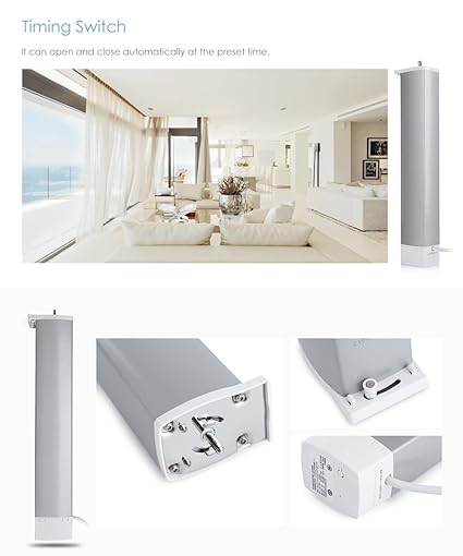 محرك ستارة إصدار واي فاي، قضبان Zigbee تعمل للمنزل الذكي مسار ستارة صامت من Aqara محرك ستارة إصدار واي فاي، قضبان Zigbee تعمل للمنزل الذكي مسار ستارة صامت من Aqara